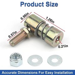 2Pack Throttle Disconnect Quick Release Ball Joint, 1/428 in Female Thread St…