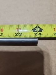 (Tag C40) .375″ Dia Titanium Round Rod x 23+” Long 6AL4V-ELI Medical Grade