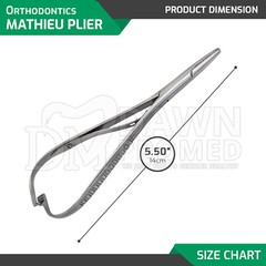 5 Pcs Mathieu Ligature Elastic Placing Plier 5.5″ Orthodontic Pliers Surgical