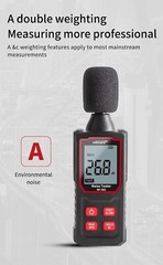 Portable digital sound meter professional precise decibel tester 30-130dB