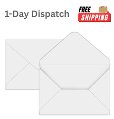 YINUOYOUJIA 100 Pack A7 Envelopes White 5×7 V Flap Invitation