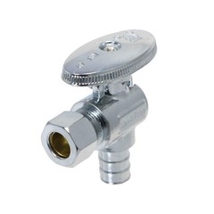 100 Pack XFITTING 1/2 Pex Crimp x 3/8 OD Compression Angle Valve
