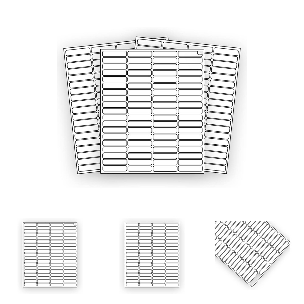 EcoSwift Shipping Labels 1.75 x 0.5 Inches Self Adhesive Address Return