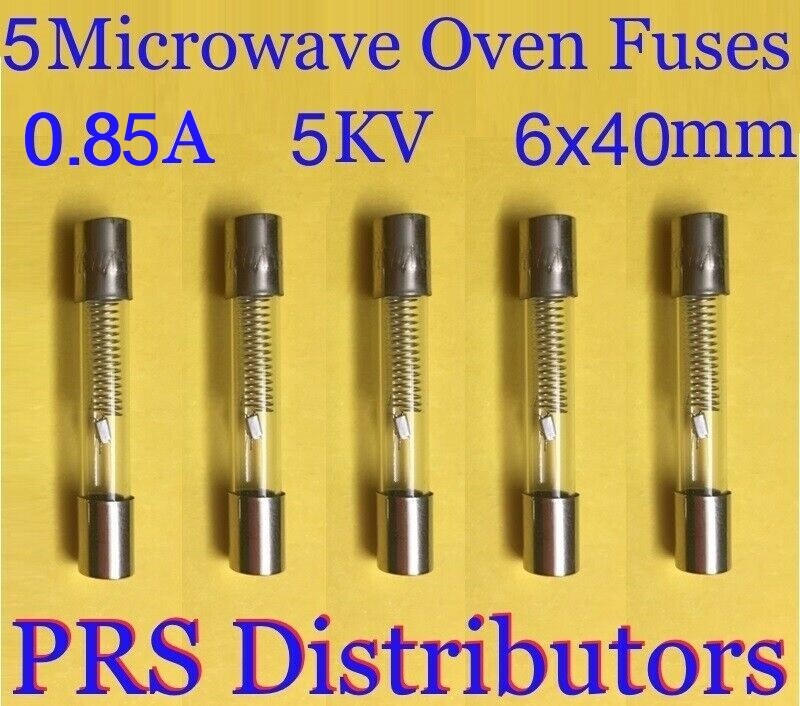 MICROWAVE OVEN High Voltage FUSES 0.85A 5KV 6X40mm 5 pieces USA SELLER