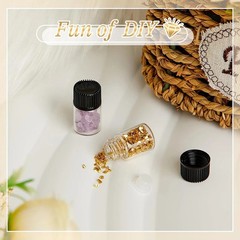 2ml Clear Small Glass Vials 100pcs with Screw Caps(100pcs) 100pcs,