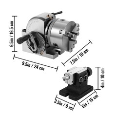 BS-0 Precision Dividing Head With 5″ 3-jaw Chuck STRUCTUAL DURABILITIES NEWEST