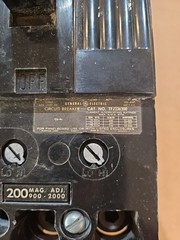 Used GE Circuit Breaker 200 Amp 600 Volt TFJ236200 200A Tested Works Fast Ship
