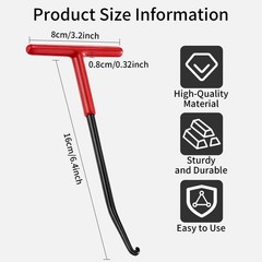 2 Pcs Exhaust Spring Puller Tool,T Shaped Handle Exhaust Pipe Spring Puller,E…