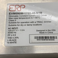 ERP EVM090W-1700-48-N1B Dimmable Constant Current LED Driver 1700mA 37-48VDC 81W