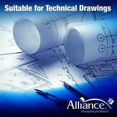 Alliance Wide Format Paper 36” x 300′, 92 Bright, 20lb – 100 Rolls with 2″ Core