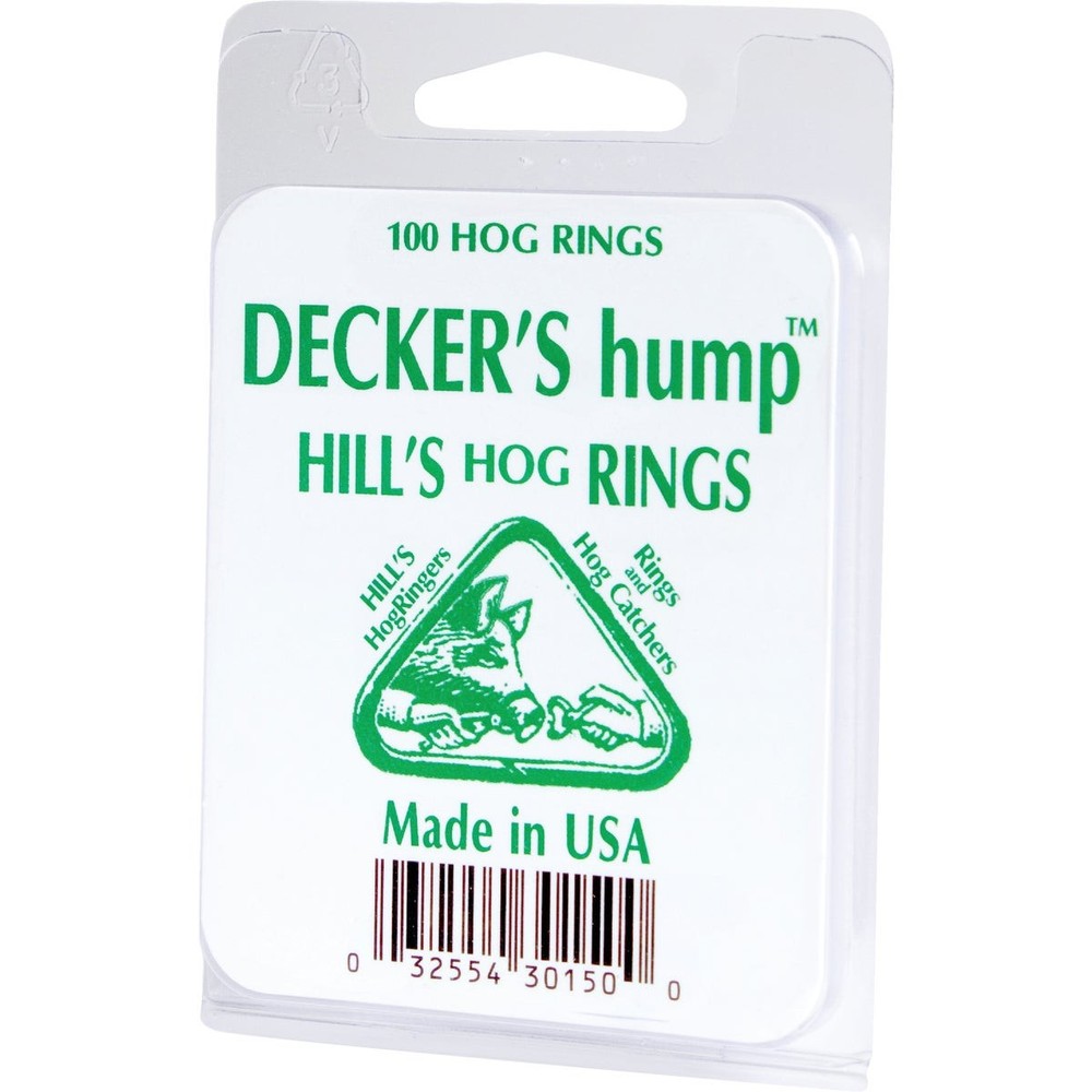 Decker Hill’s Steel Hog Ring (100-Pack) #3 Decker Hill’s #3 032554301500 Steel