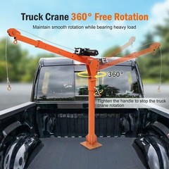 Pickup Truck Hoist Crane,Folding Truck Mounted Crane w/ Electric Winch,1100LBS