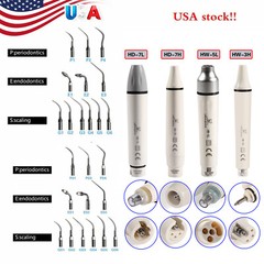 Dental Ultrasonic Piezo Scaler Handpiece LED/Tip Fit EMS/Cavitron/DTE/SATELEC US