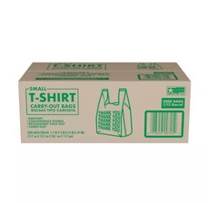 T-Shirt Carry-Out Bags Shopping Thank You Bags (1,000 – 2,000ct.)