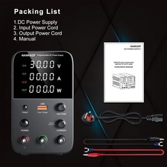 Fuente De Alimentacion Dc 30V 10A Con Knob Y Puerto Usb De Carga Rapida