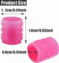 20-Piece Fluorescent Tire Valve Stem Caps, Glowing Noctilucent Color: 5 colors