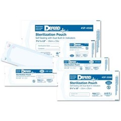 Defend Plus 2.75″ x 10″ Sterilization Pouch, self-sealing with built-in