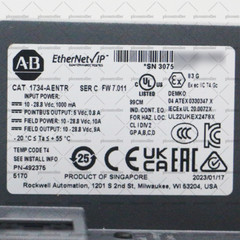 New Allen-Bradley 1734-AENTR POINT I/O Dual Port Network Adaptor EtherNet Module