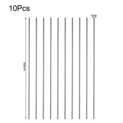 10PCS Straight Shank Metric 100mm Long Carbide Tungsten-steel Rod Lathe Tool