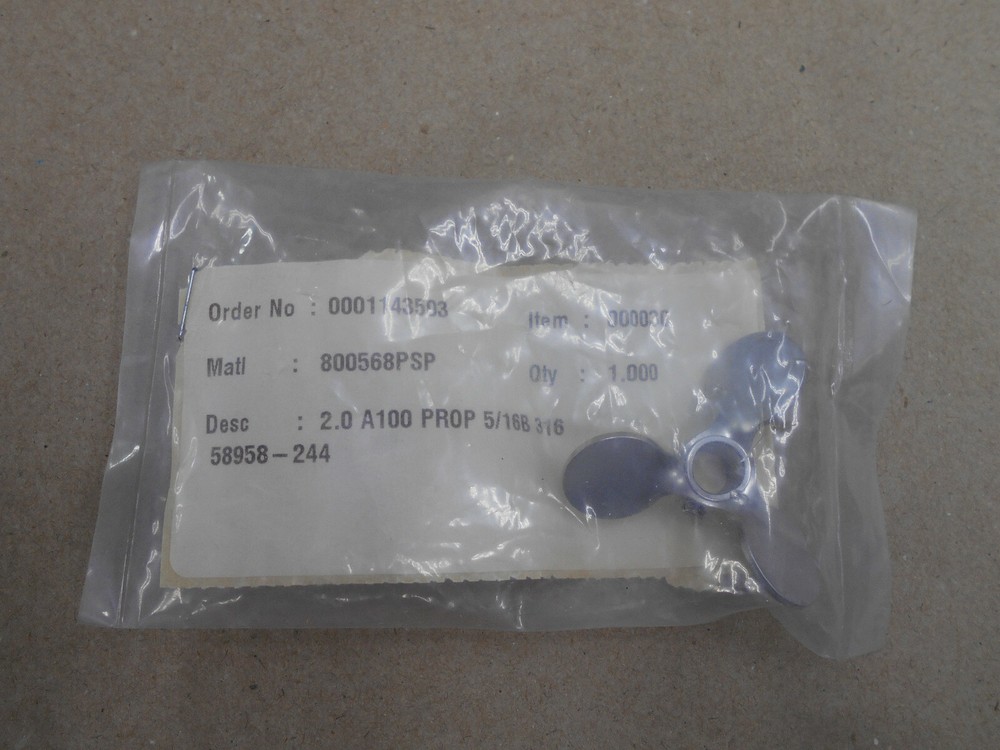 STAINLESS STEEL 2″ IMPELLOR 2.0 A100 PROP 5/16B