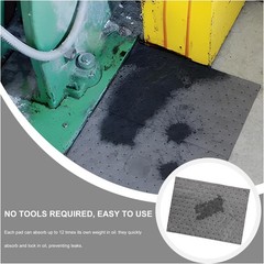 20 PCS Oil Spill Mats – 13″ x 10″ Reusable Absorbent Pads for Tough Workspaces