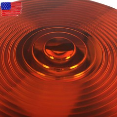 2 PCS Red/Amber Round Side Marker Light Lamp Dual Face Turn Signal For Tractor