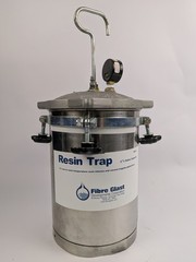 Fibre Glast 2.5 Gallon Resin Trap Vacuum Infusion Catch Pot, Lid Clamp 1500-A
