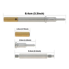 US Dental Locator Overdenture 0.8lbs Soft Retentive Caps Insert Extraction Tool