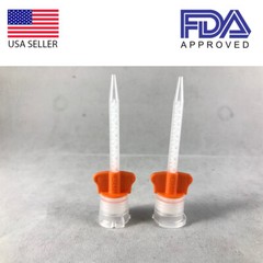 DX-MIXER Dental Impression Crown & Bridge HP Mixing Tips 10:1/4:1 ratio Orange