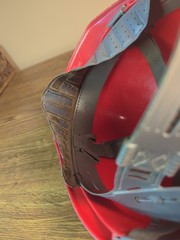 Vintage Red MSA V-Gard Protective Hard Hat Early 70’s