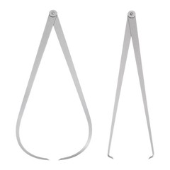 2pcs Firm Joint Inside/Outside Caliper 600mm 24 Inch Tool Steel Measurement Tool
