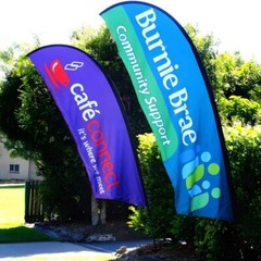 Anley Custom Feather Flag – Print Your Logo/Design Commercial Advertising Banner