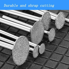 7 Pcs T Shape Diamond Cutting Burr, 1/8” Shank Diamond Burs Stone Carving Se…