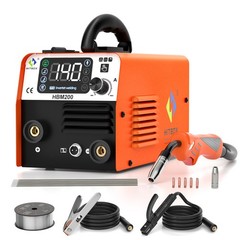 200A HITBOX 110V/220V Gasless MIG Flux Core ARC/Lift TIG/MMA Welder
