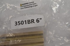 6″ 3501BR Pull Replacement w 2 Screws Hardware Pack Brushed Brass Finish