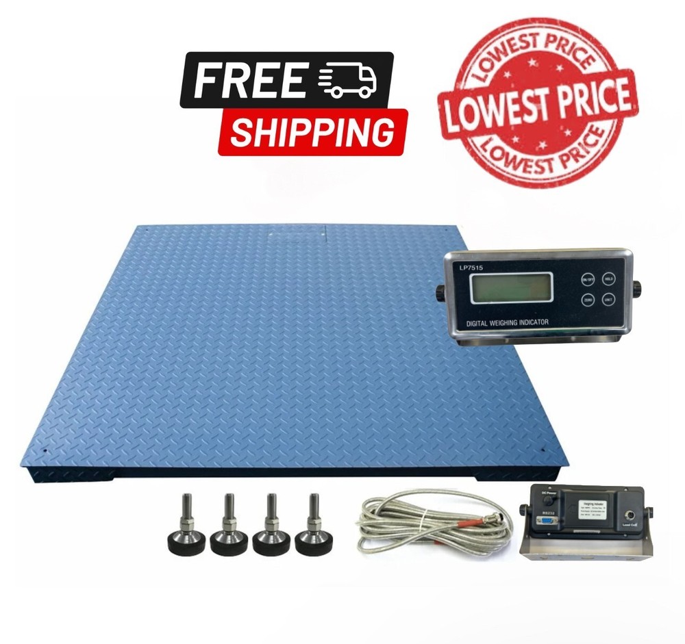 Industrial Floor Scale – Pallet Scale – 48×48 10000 lb capacity – LOWEST PRICE