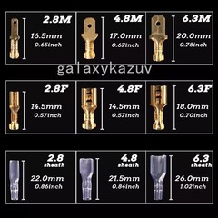 1000X Assortment Male Female Spade Crimp Terminal Electrical Wire Connectors Kit