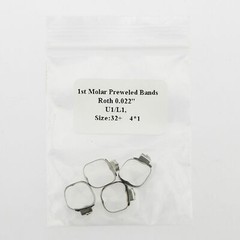 40 Pc Dental Orthodontic Band&Buccal Tube U3/L2 Roth 022 1st Molar 35#-39+#