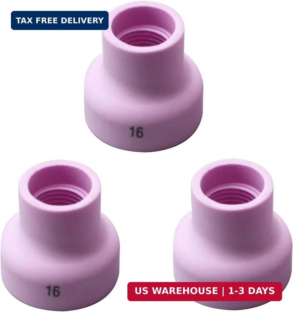 RIVERWELD TIG Alumina Nozzles Champagne Ceramic Cups R type 53NACN 16# 5/8″ 16.0