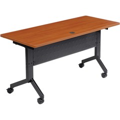 Global Industrial Flip-Top Training Table 60″ x 24″ Cherry