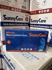1000 SunnyCare #8201 Nitrile Exam Gloves Chemo-Rated (Powder Free Vinyl Latex) S