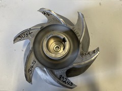 Goulds 3175L 12×14-18 Paper Stock Impeller, 316SS, 16.25″ dia, PN56173, #89243