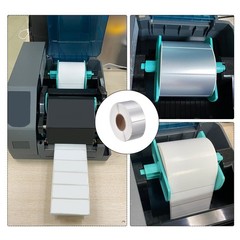 Rectangle Label Sticker Metallic Silver 1.57×1.18 Inch 1 Row 1500 Label 1 Roll