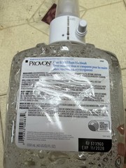 2 PROVON 194102 1200 mL Clear & Mild Foam Hand Wash Refill Unscented Exp 11/2028