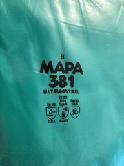 MAPA Professional ULTRANITRIL 381, Size 8, Protective Gloves 12 PACK
