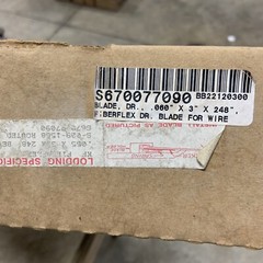 Kadant Doctor Blade .060” X 3” X 248” Berflex Dr Blade For Wire New In Box