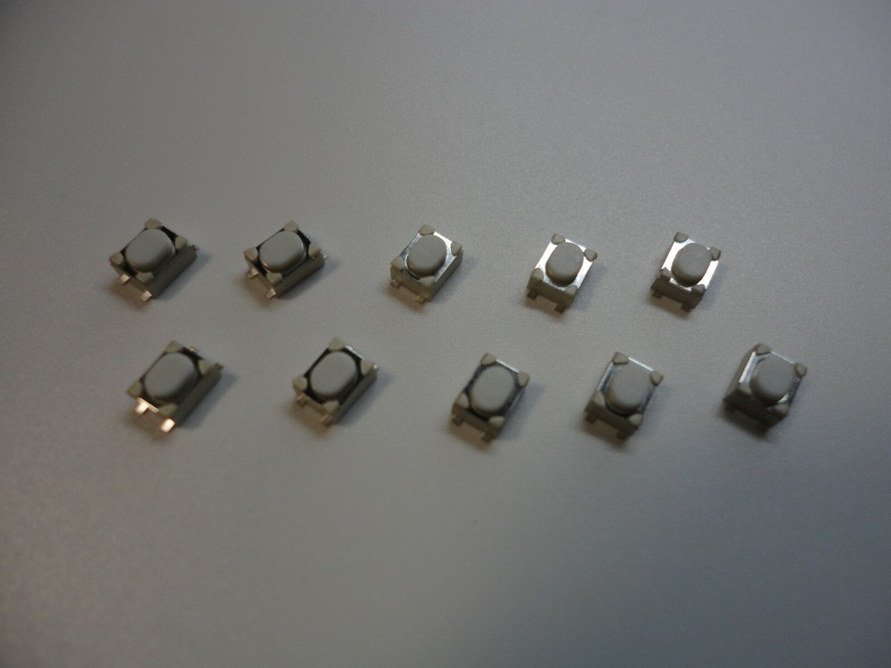 10 Pcs Pack Lot 3x4x2mm 4 Pin Momentary Push Tactile Micro Nano Switch Buttons