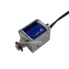 1pcs DC8-12V Miniature Push Pull Type Electromagnet Solenoid Magnet Plug