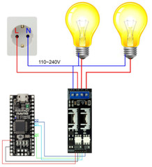 Dual Channel AC Light Dimmer Module with 3.3V/5V Logic for 50/60Hz 220V/110V