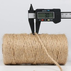 PerkHomy Jute Twine String 3mm 328Ft Natural 328 Feet (100M), (1/8 In)